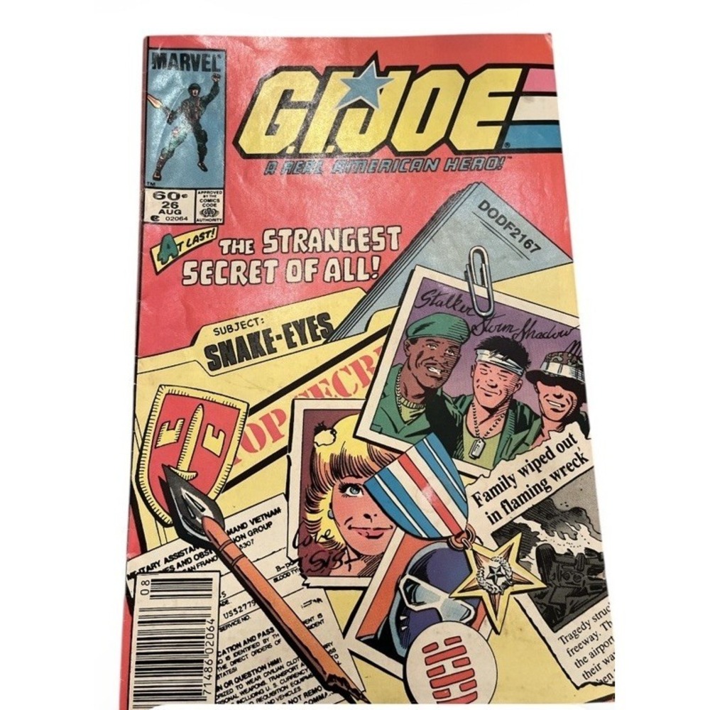 Marvel Comics GI Joe Real American Hero Strangest Secret Of All Aug 26 1984